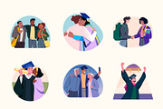 Graduation Illustration Art Set, an Education Illustration by Brickclay (Thumbnail 7 of 10)