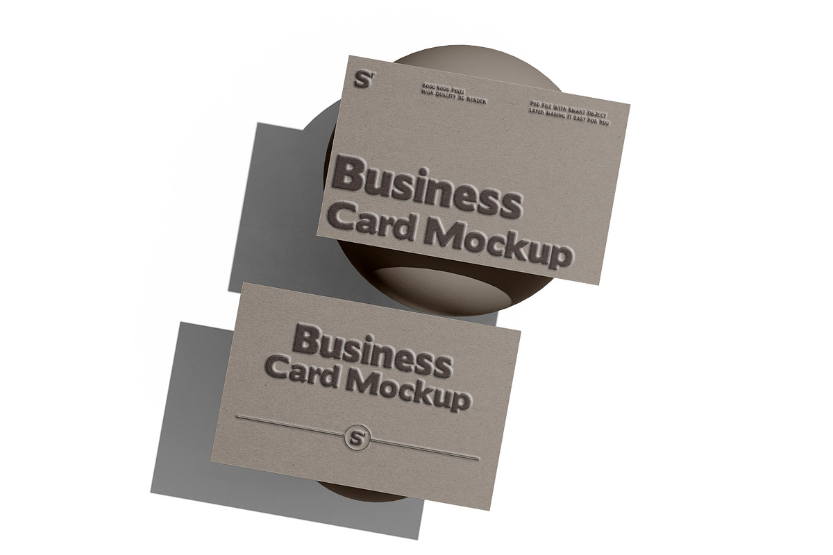 Minimalist Business Card Mockup Set, an Advertising Mockup by pixelmock (Photo 11 of 15)