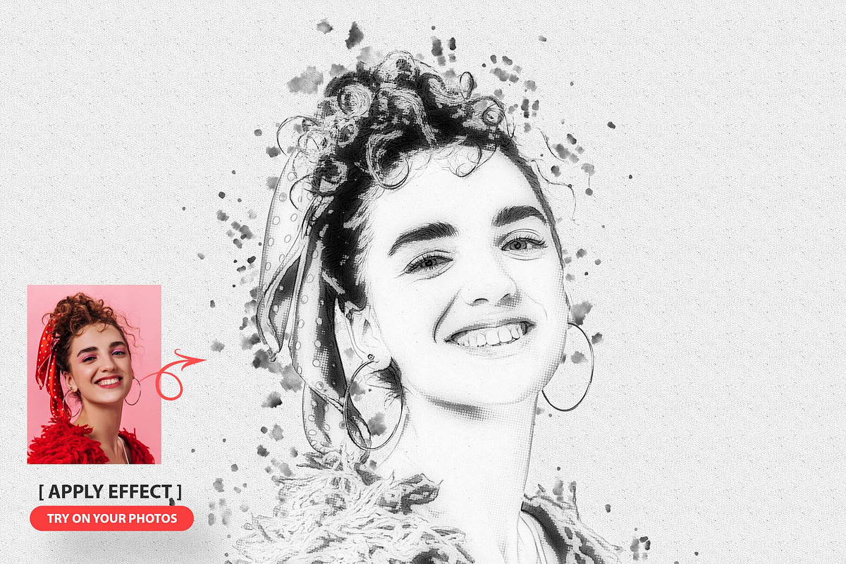 Ink Art Pro Photoshop Action, an Action Add-On by MRI STUDIO (Photo 2 of 14)