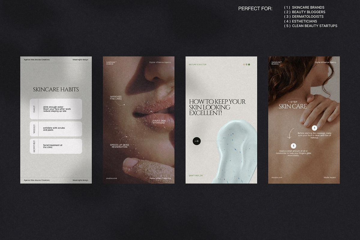 Skincare Story Templates for Canva preview 3