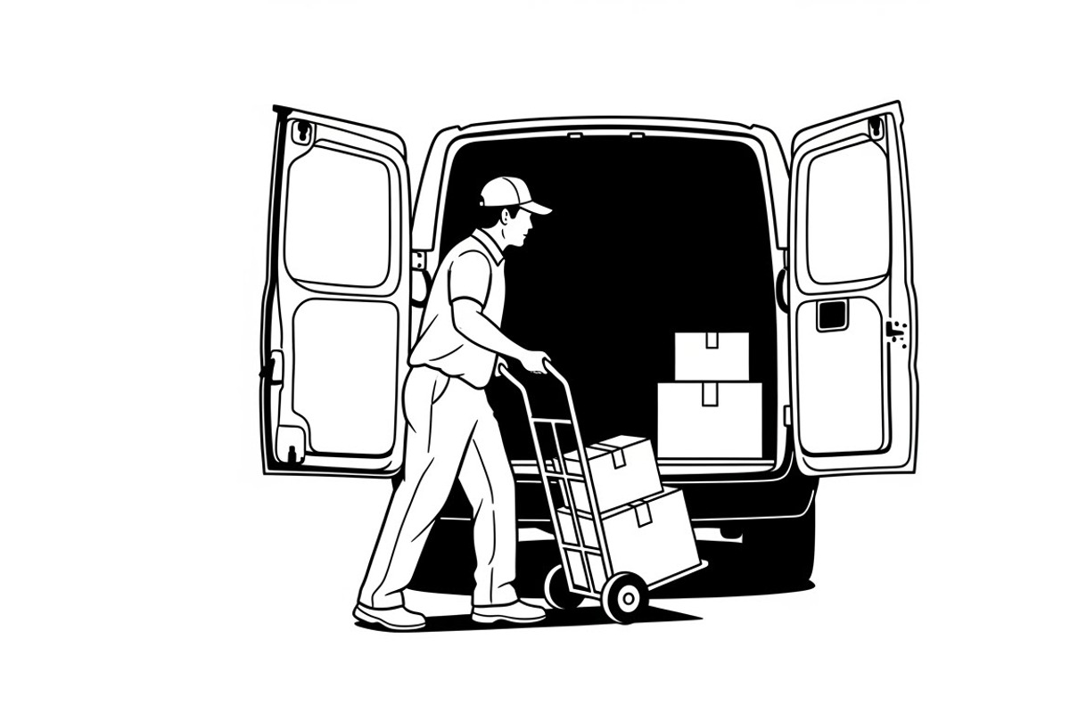 Delivery Driver Silhouette Pack, an Illustration by Amazin_art (Photo 25 of 26)