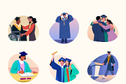 Graduation Illustration Art Set, an Education Illustration by Brickclay (Thumbnail 9 of 10)