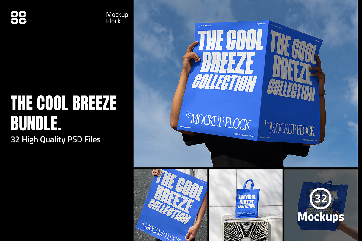 The Cool Breeze Bundle, an Advertising Mockup by Mockup Flock (Photo 1 of 5)