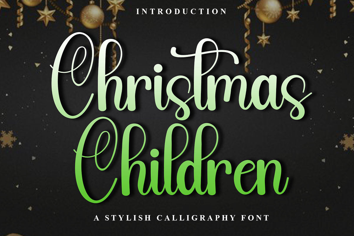 Christmas Children, a Handwritten Font by InermediaSTUDIO (Photo 1 of 8)