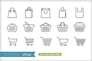 Minimal shop icons, an Outline Icon by Picture Window (Thumbnail 1 of 5)