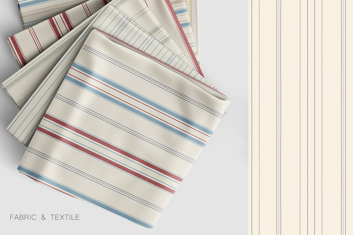 Ticking Stripe Seamless Patterns, a Pattern Graphic by NatalieArtsDenysenko (Photo 4 of 7)