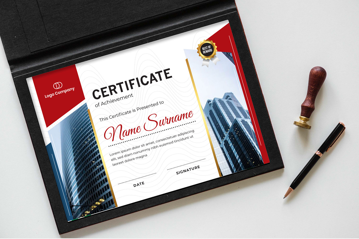 Certificate Template, a Stationery Template by Panen Creative (Photo 2 of 3)