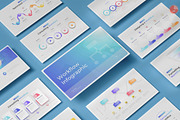 Workflow Infographics PowerPoint, a Presentation Template by Pixslides (Thumbnail 1 of 4)
