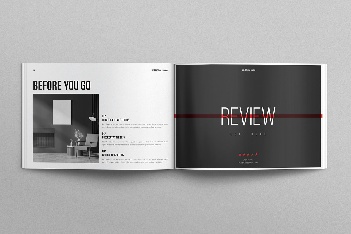 Welcome Book Template Landscape, a Brochure Template by E-Type (Photo 6 of 7)