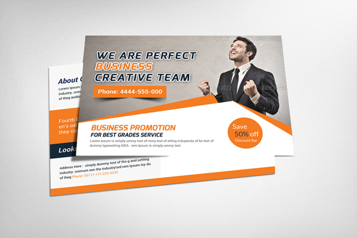 Creative Business Postcard Template, a Card Template by graphicforest (Photo 1 of 3)