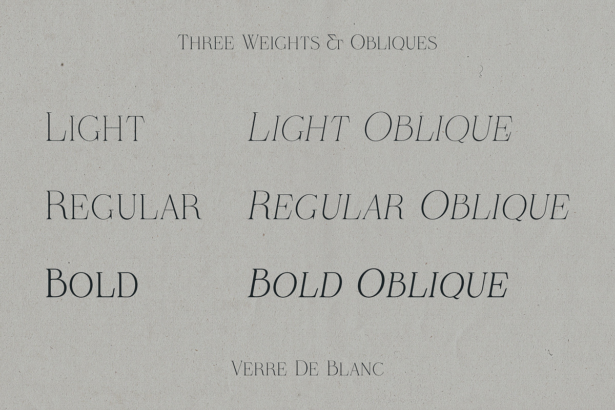 Verre De Blanc - An Elegant Serif, a Font by Evoke Type Studio (Photo 6 of 14)