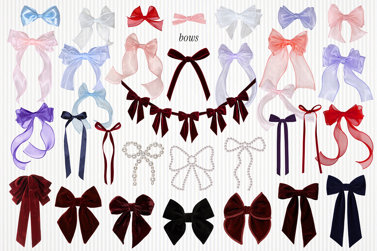 Bows & Pearls Graphic Collection, an Object Graphic by Dina Mae (Photo 11 of 12)