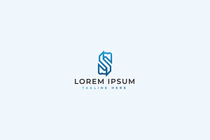 S letter logo template