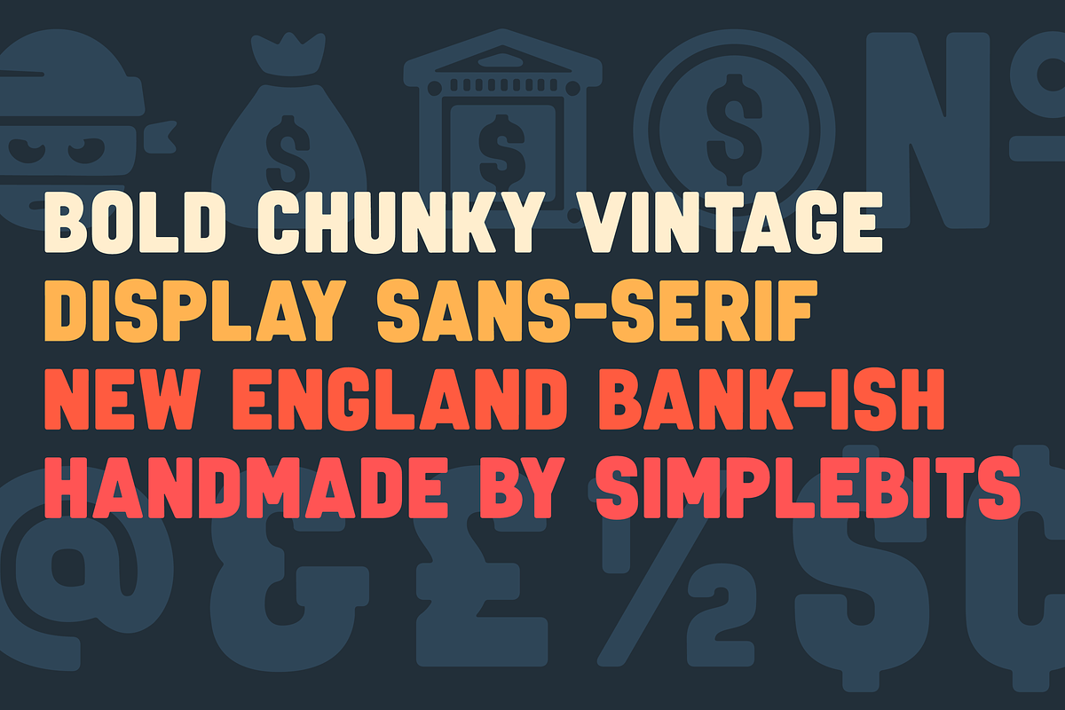Vault Alarm — Vintage sign font, a Sans Serif Font by SimpleBits® (Photo 5 of 5)