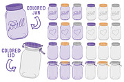 Purple Jar Vectors & Clipart, an Illustration by Amanda Ilkov (Thumbnail 2 of 4)