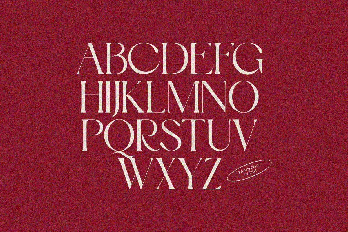 Wosh, a Serif Font by zaaintype (Photo 8 of 12)