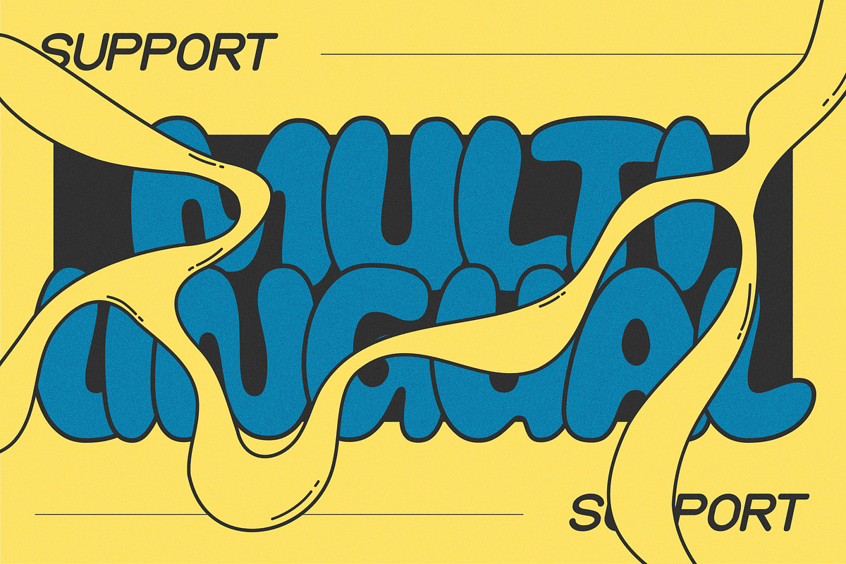 Cloudy Peaches - Bubble Font, a Sans Serif Font by Zarma Type (Photo 8 of 9)