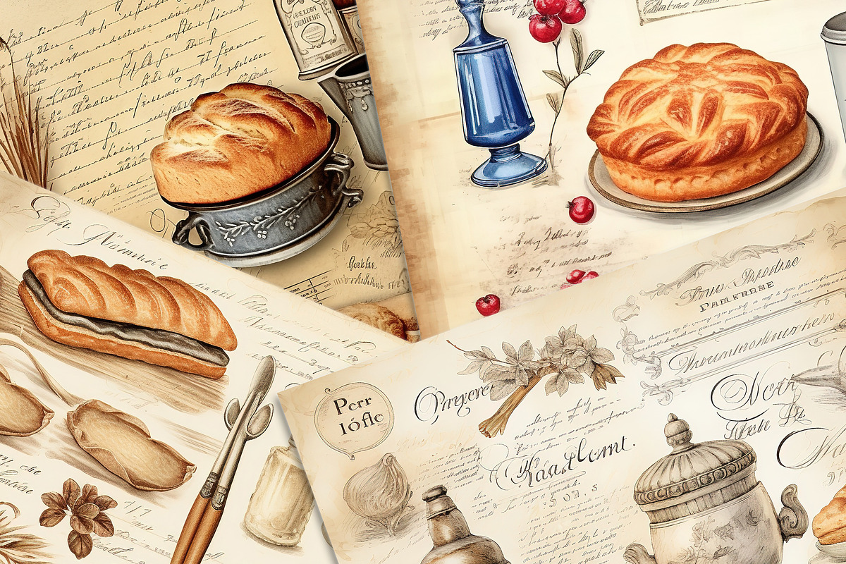 Granny's Antique Kitchen Recipes, a Graphic by Fun Digital (Photo 4 of 6)