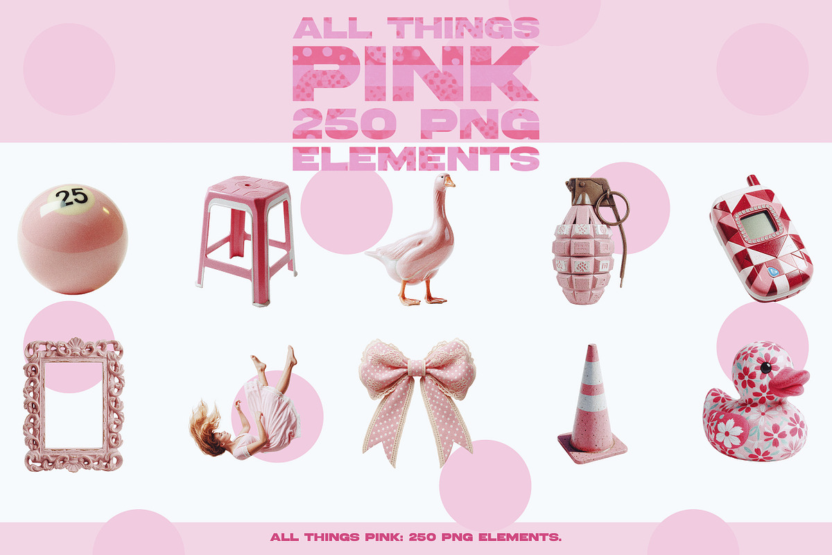 ALL THINGS PINK: 250 PNG Elements, an Object Graphic by Megan Aili Designs (Photo 4 of 17)
