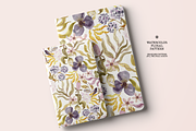 Olive and Pink Watercolor Pattern, a Pattern Graphic by Webvilla Studio (Thumbnail 6 of 7)