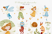 Forest fairies collection, an Illustration by AfonshinaArt (Thumbnail 11 of 14)