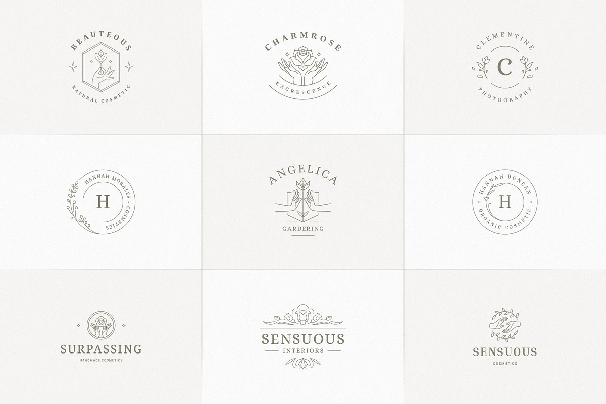 36 Botanical Logo Templates | Canva, a Branding & Logo Template by Vasya Kobelev (Photo 7 of 10)
