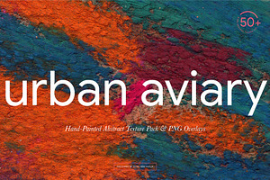 Hand-Painted Abstract Textures & PNG