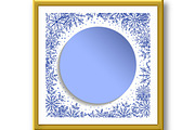 Winter Vector Round Pattern With, a Decorative Illustration by FineArtStudio (Thumbnail 2 of 3)