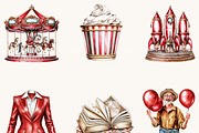 Nostalgic Fairground Festival, an Object Illustration by BusyDaydesign (Thumbnail 3 of 9)