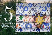 Groovy Shapes & Doodle Flowers, a Decorative Illustration by Luamor (Thumbnail 11 of 12)