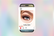 Lash Technician Instagram Posts, a Social Media Template by Adored Templates (Thumbnail 3 of 10)