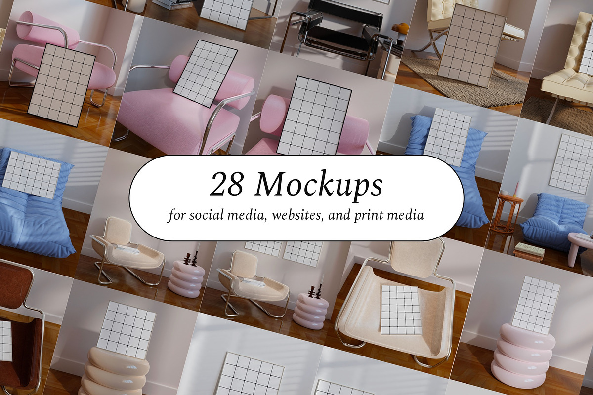 Interior & Frame Mockup Bundle, a Household Mockup by Bonumo (Photo 12 of 14)