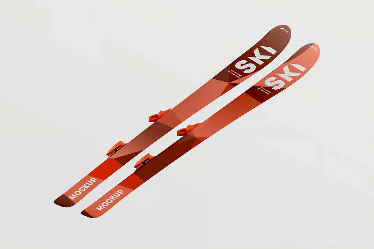 Skis Mockup, a Product Mockup by zippypixelstudio (Photo 12 of 12)