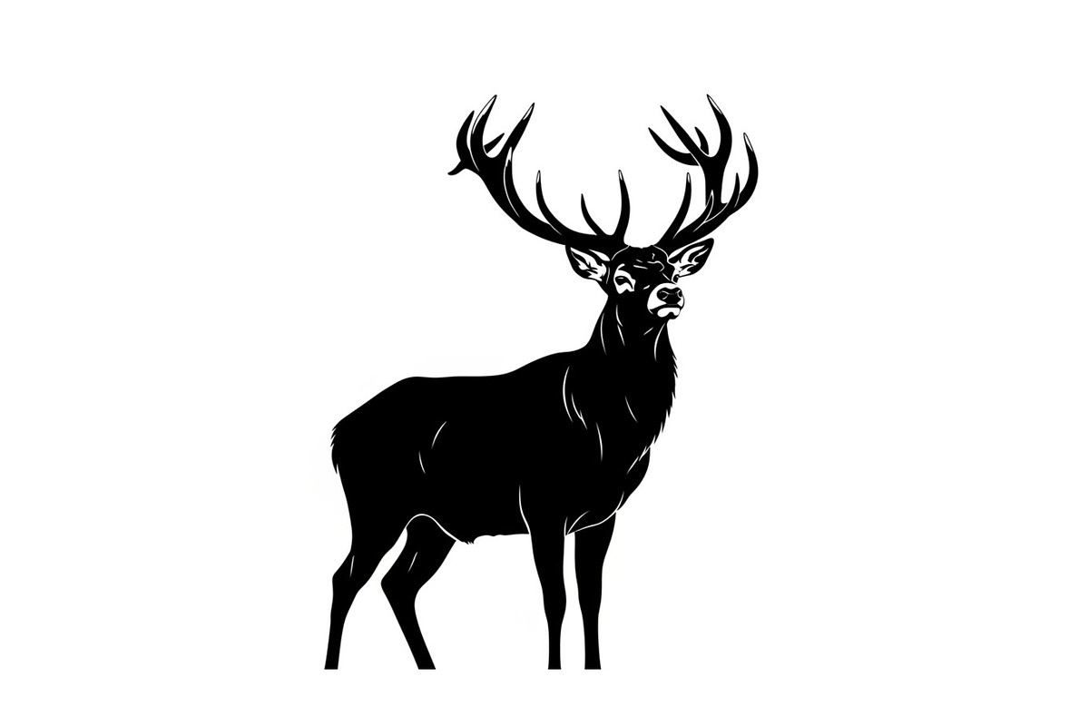Majestic Deer & Stag Silhouette Bund, an Illustration by jahid234 (Photo 19 of 41)