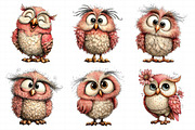Funny Spring Owl Clipart, an Illustration by Daily.Designs (Thumbnail 4 of 8)