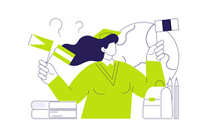 Choosing where to study isolated, an Education Illustration by Visual Generation