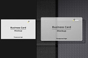 Transparent Business Card Mockup, an Advertising Mockup by Graphicbars (Thumbnail 7 of 13)