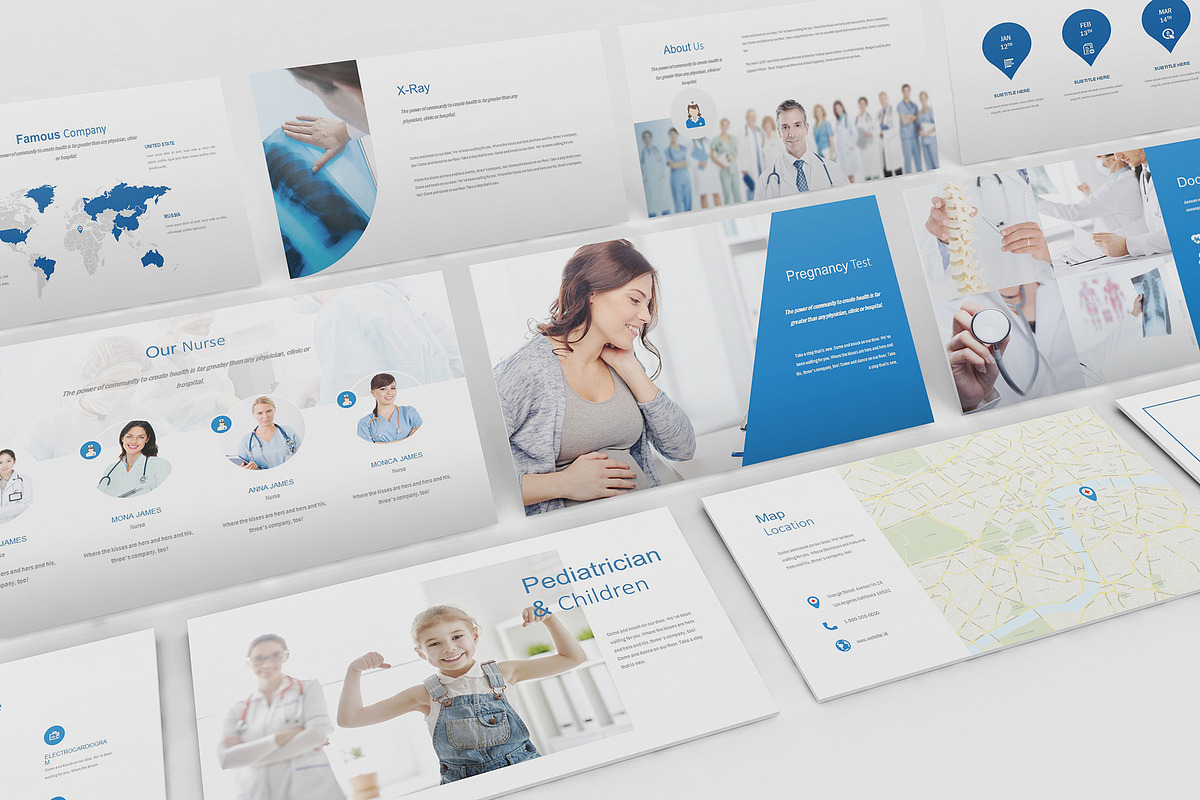 Medical and Hospital Powerpoint, a Presentation Template by Incools Stokie (Photo 9 of 10)