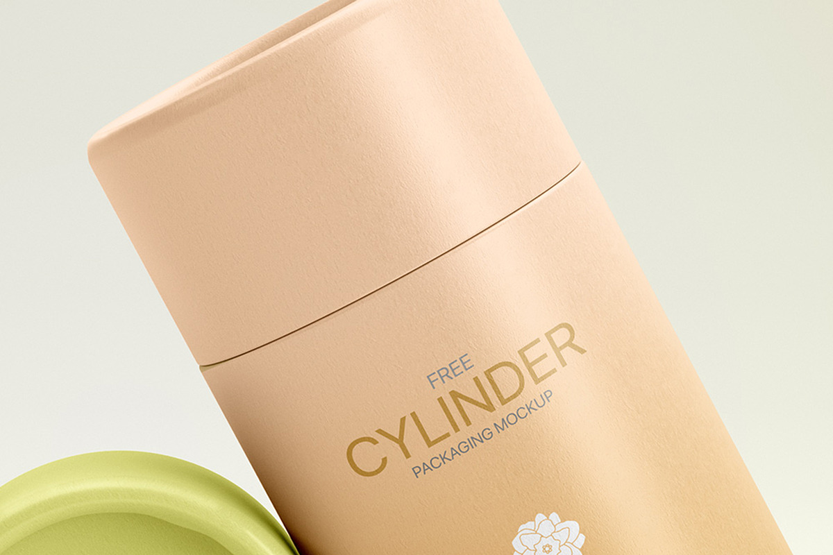Cylinder Packaging Mockup, a Packaging Mockup by Mocklux (Photo 2 of 3)