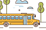 School bus line art, an Education Illustration by Good Studio (Thumbnail 4 of 4)