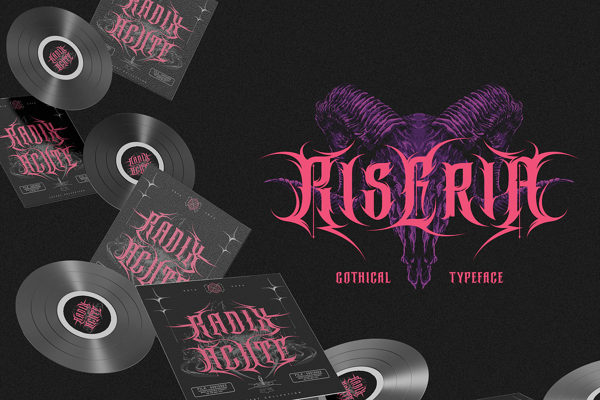 Riseria Typeface, a Blackletter Font by alit design (Photo 17 of 20)