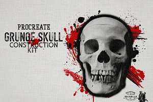 Procreate Grunge Skull Kit