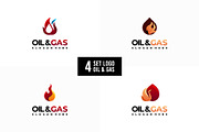 Set of Set of Oil and Gas logo, a Branding & Logo Template by Lucky Creative (Thumbnail 1 of 5)