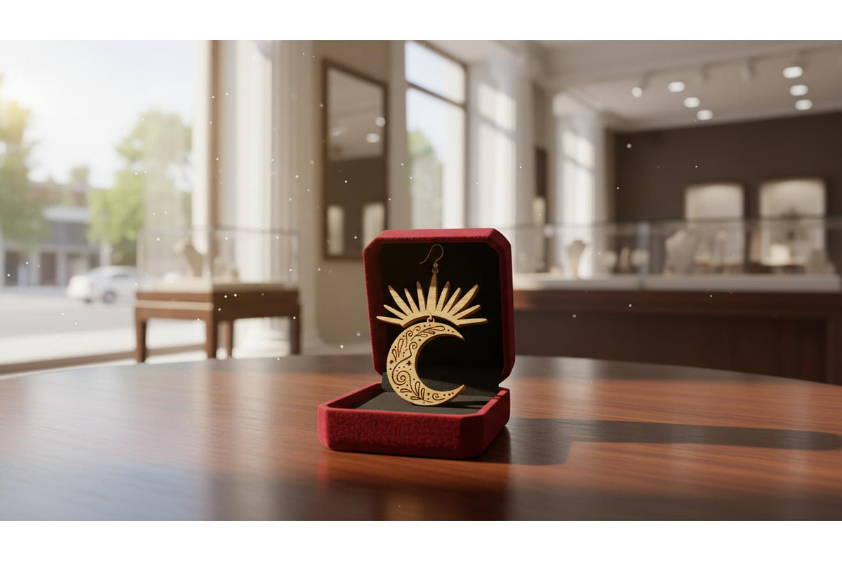 Celestial & Ornamental Laser Cut, an Object Graphic by Creativeshirt (Photo 2 of 5)