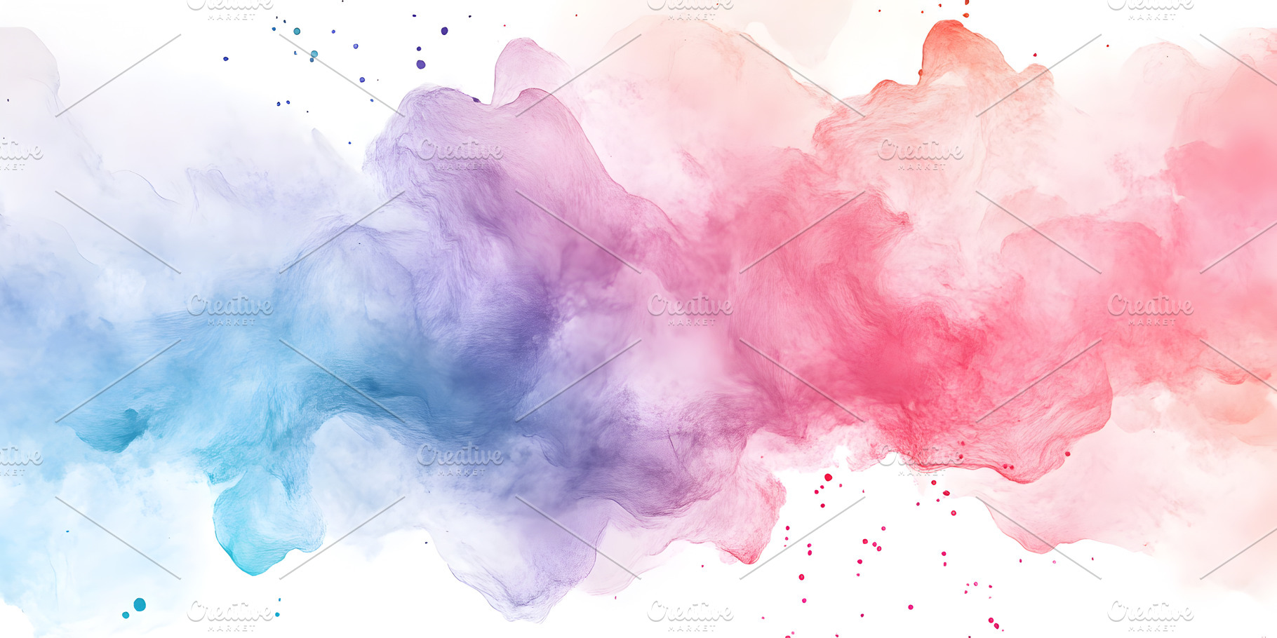 Vibrant Watercolor Ink Splash Background in Red and Blue Tones, a Background Photo by Photostock