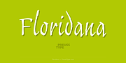 Floridana, a Script Font by preussTYPE (Thumbnail 1 of 8)