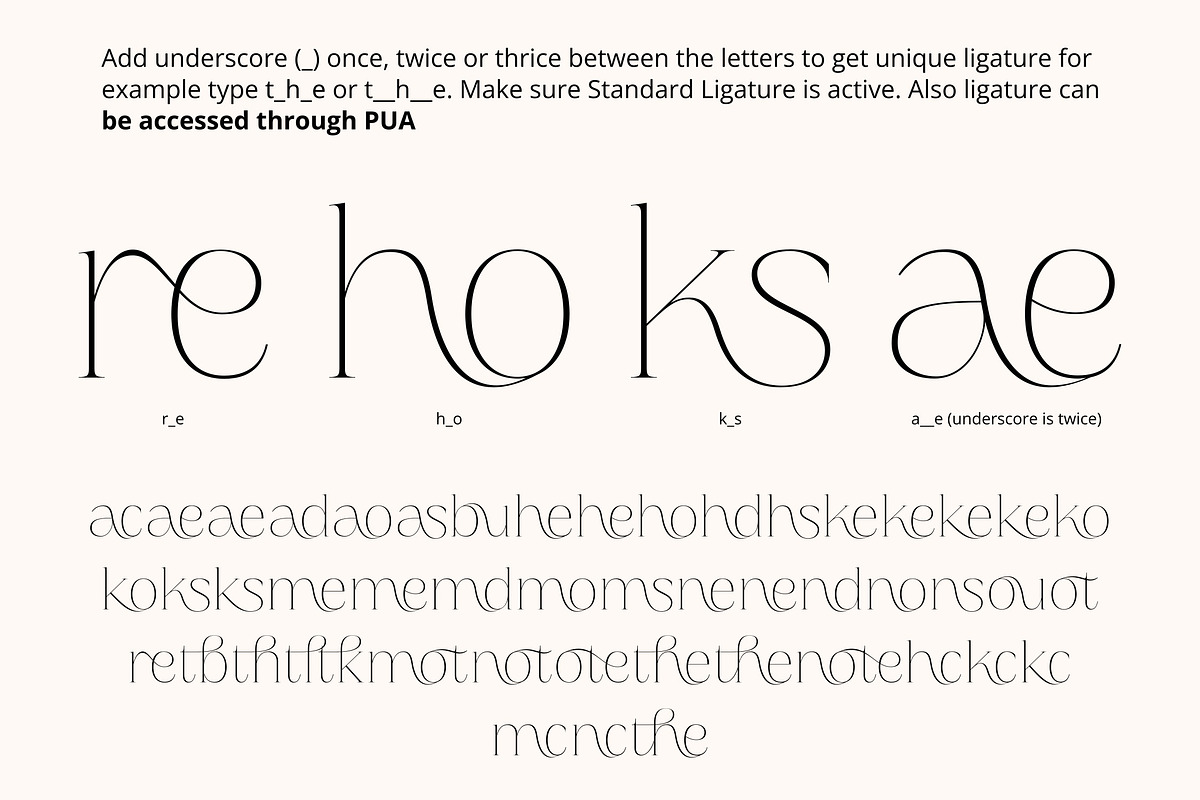 Soul Note Display - Unique Ligatures, a Serif Font by Glyphofik x GudPap (Photo 13 of 15)