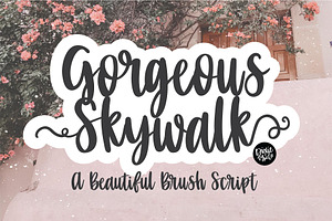 GORGEOUS SKYWALK Script Font