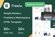 Freeio — Freelance Marketplace HTML, a HTML Template by CreativeLayerss (Thumbnail 1 of 3)