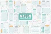 Aqua Jar Vectors & Clipart, an Illustration by Amanda Ilkov (Thumbnail 1 of 4)